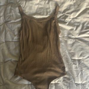Brown tank bodysuit